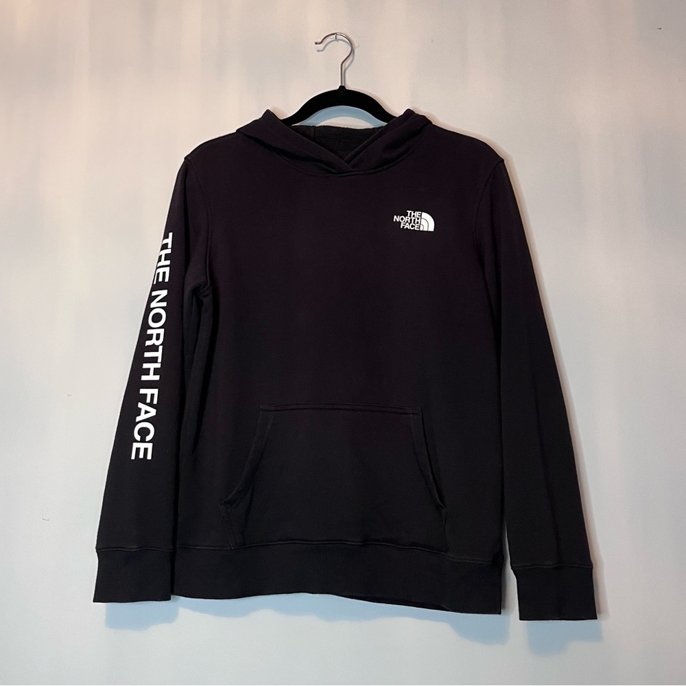 The North Face Youth Boys Black Pullover Hoodie Size L